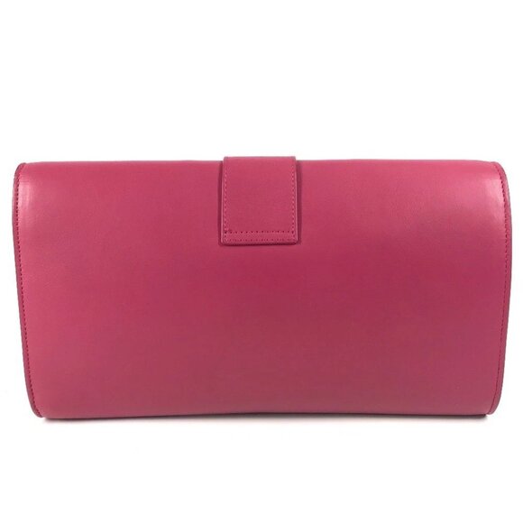 Saint Laurent 311213  Y line Logo flap bag pouch Clutch bag Leather pink/Gold - Picture 11 of 15